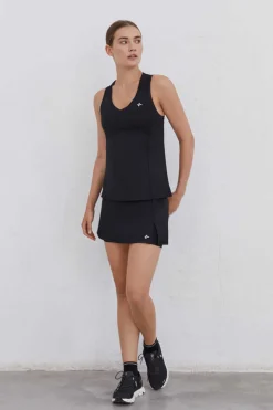 Dash and Stars Outdoor-T-Shirt Alcas Olimpica Transpiravel Preta