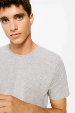 Springfield T-Shirt Basica Lycra Cinza Outlet