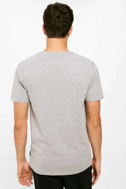 Springfield T-Shirt Basica Lycra Cinza Outlet