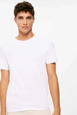 Springfield T-Shirt Basica Lycra Branco New