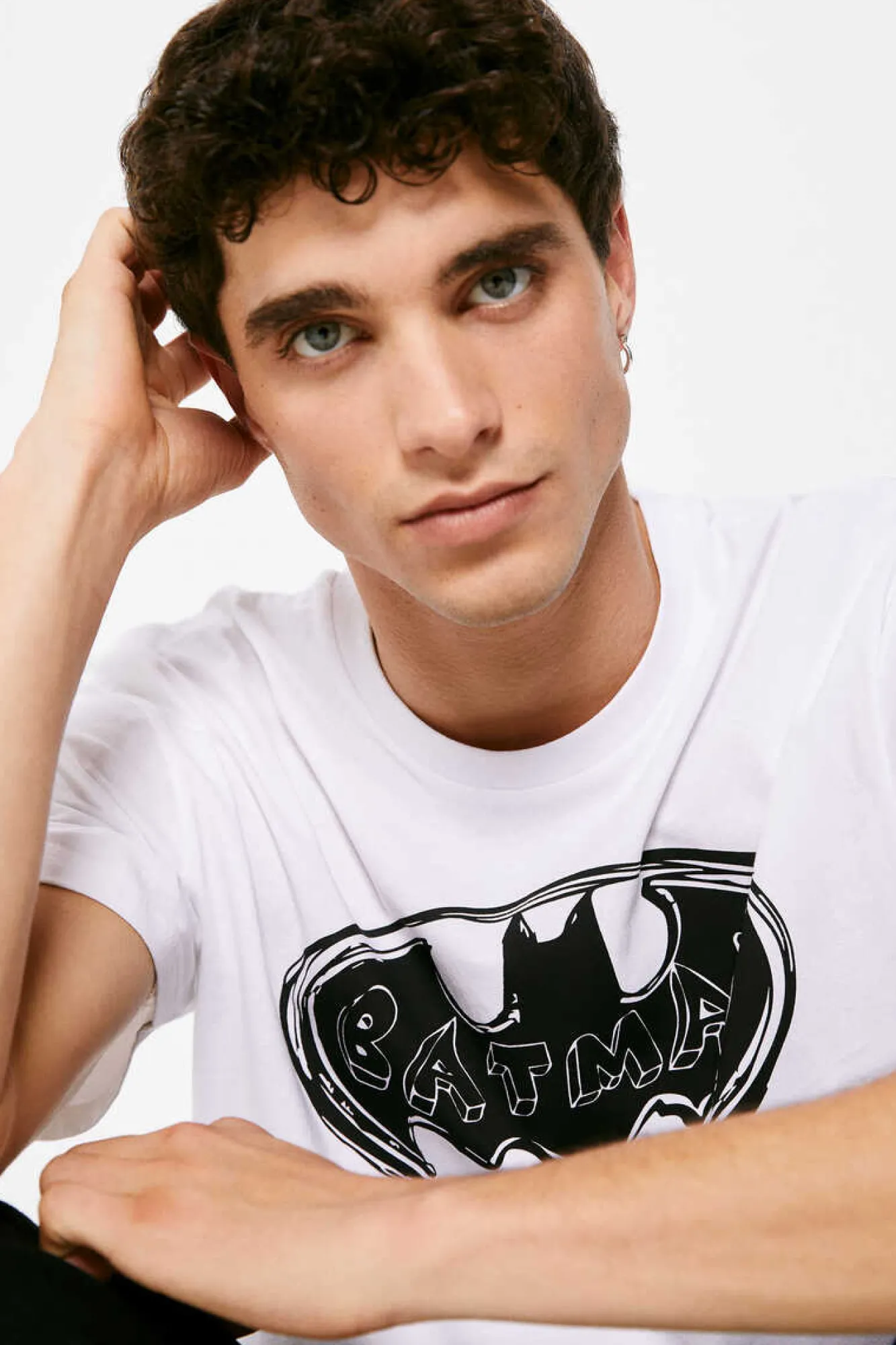 Springfield T-Shirt Batman Logo Branco