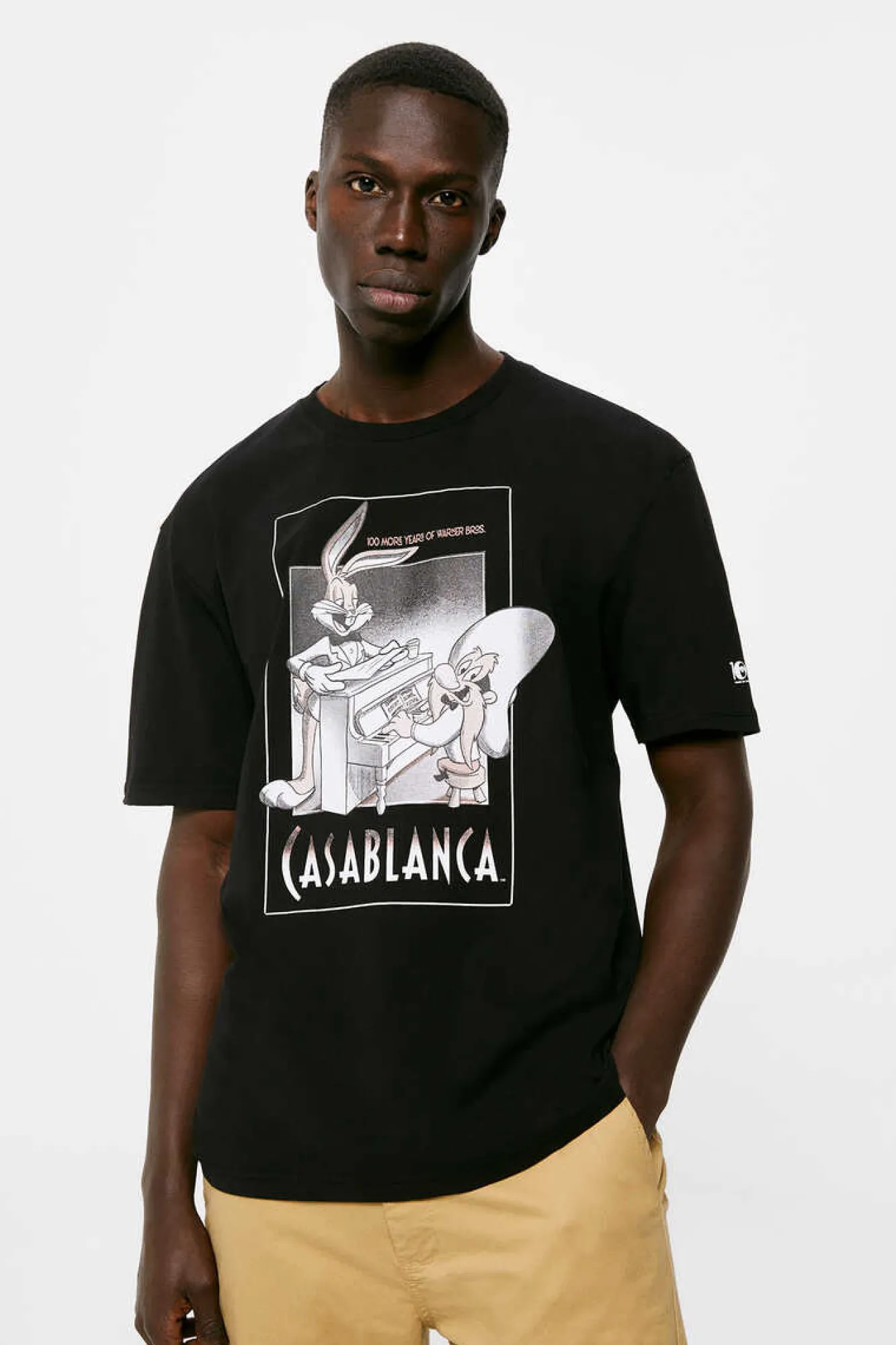 Springfield T-Shirt Burgs Bunny Casablanca Preto Best
