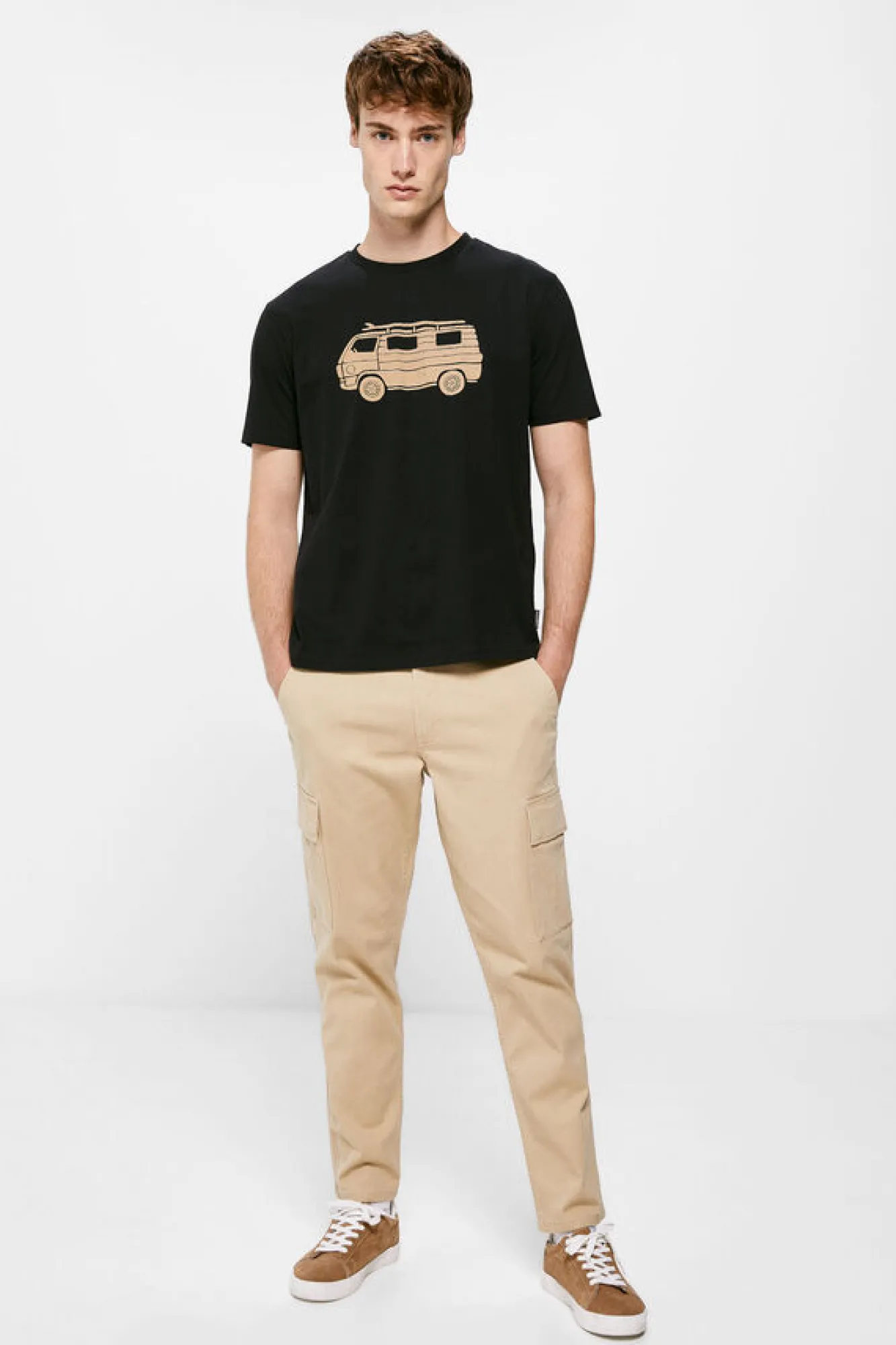 Springfield T-Shirt Carrinha Preto Outlet