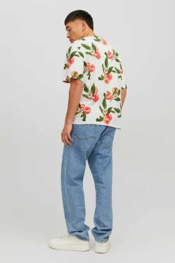 Jack & Jones T-Shirt Com Estampas Florais Branco Online