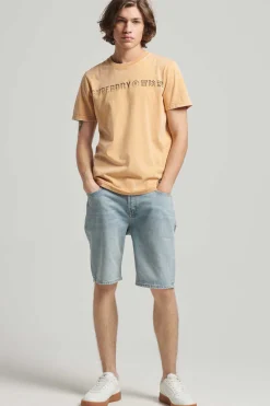 Superdry T-Shirt Com Logo Vintage Logo Corporate Camelo Sale