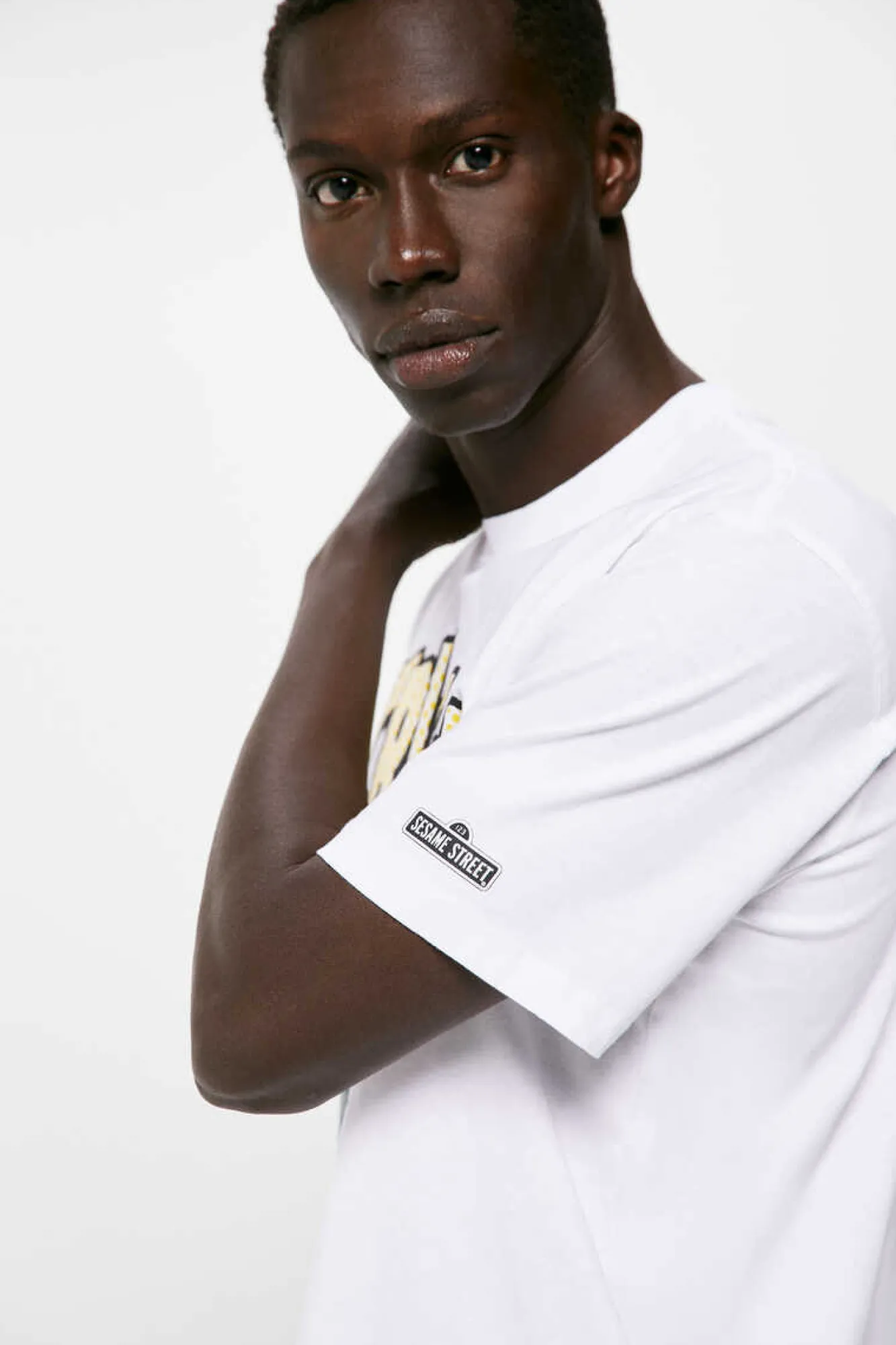 Springfield T-Shirt Cookie Monster Branco Discount