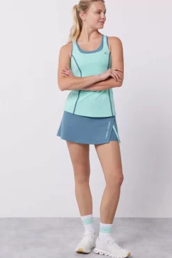 Dash and Stars T-Shirts-T-Shirt De Alcas De Microfibra Turquesa