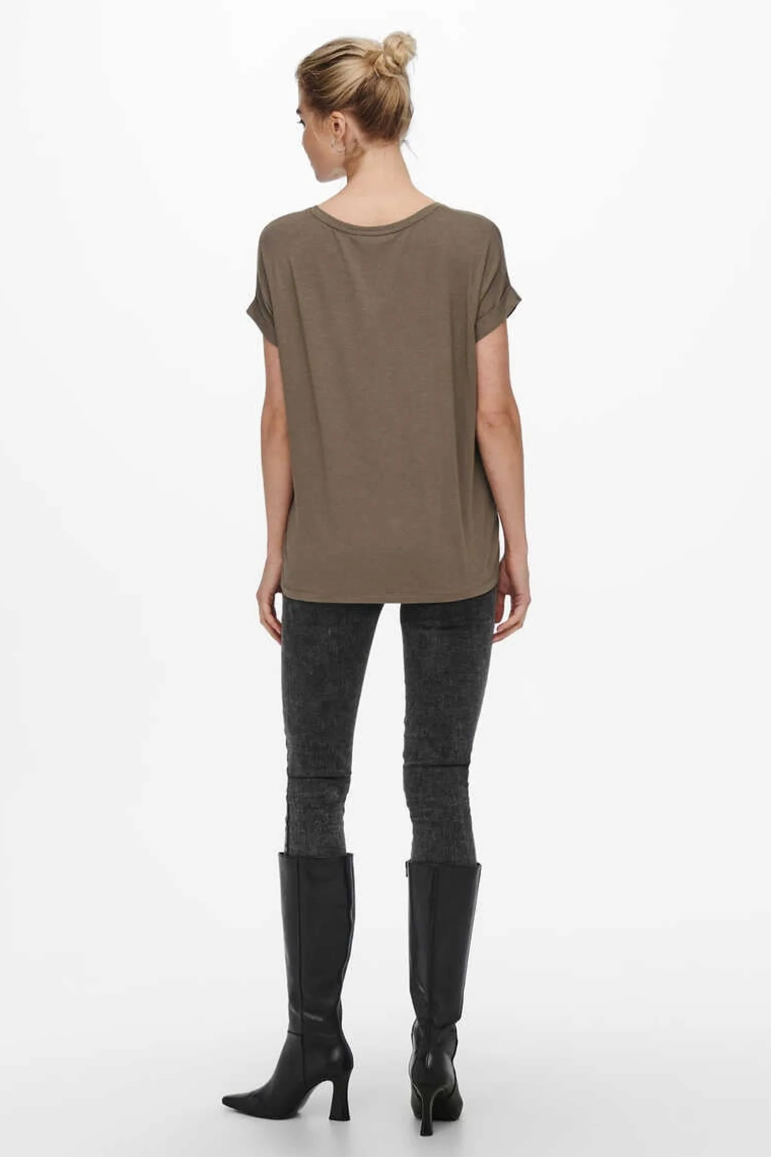 Only T-Shirts-T-Shirt De Gola Redonda