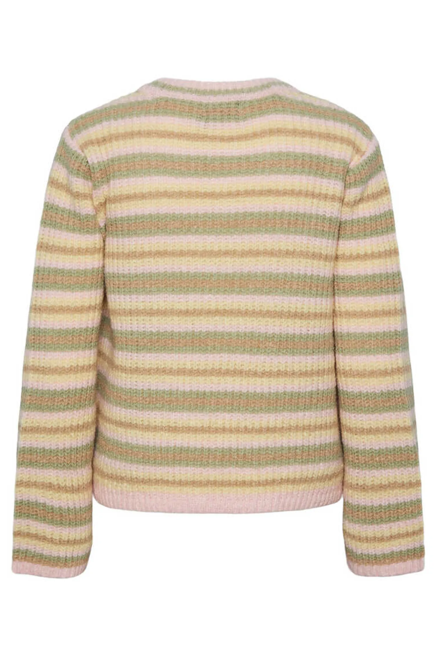 Pieces Sueteres E Cardigans-T-Shirt De Malha De Gola Fechada