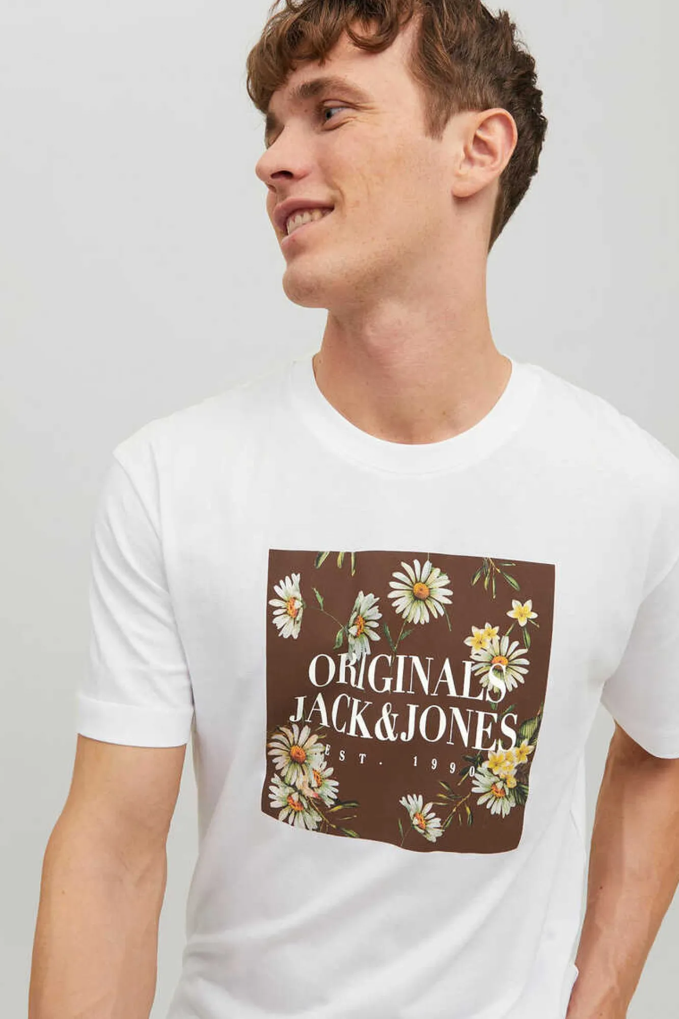 Jack & Jones T-Shirt De Manga Curta Branco Outlet