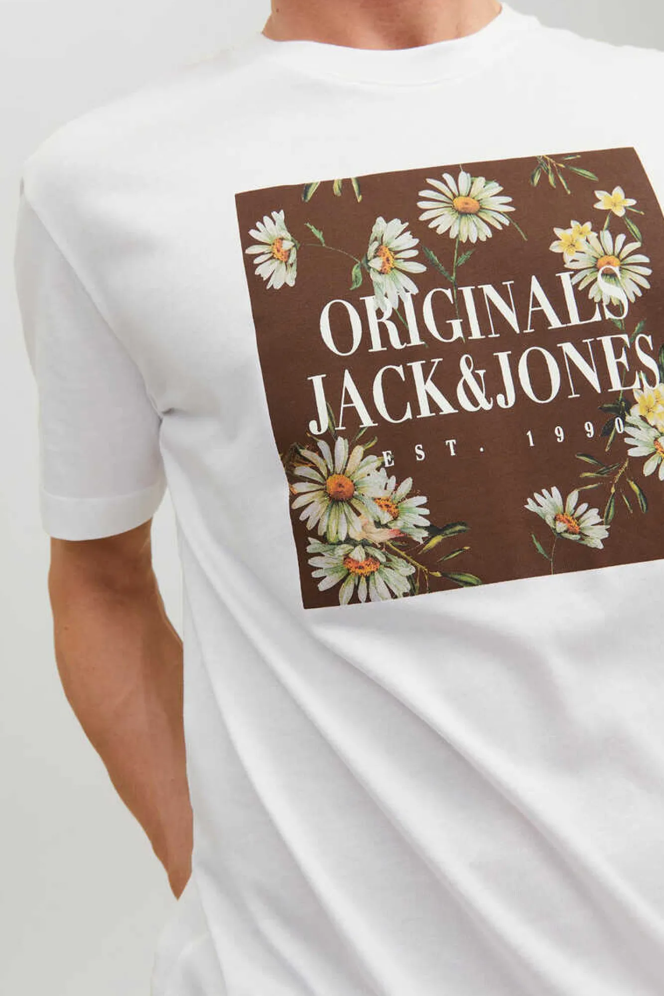 Jack & Jones T-Shirt De Manga Curta Branco Outlet