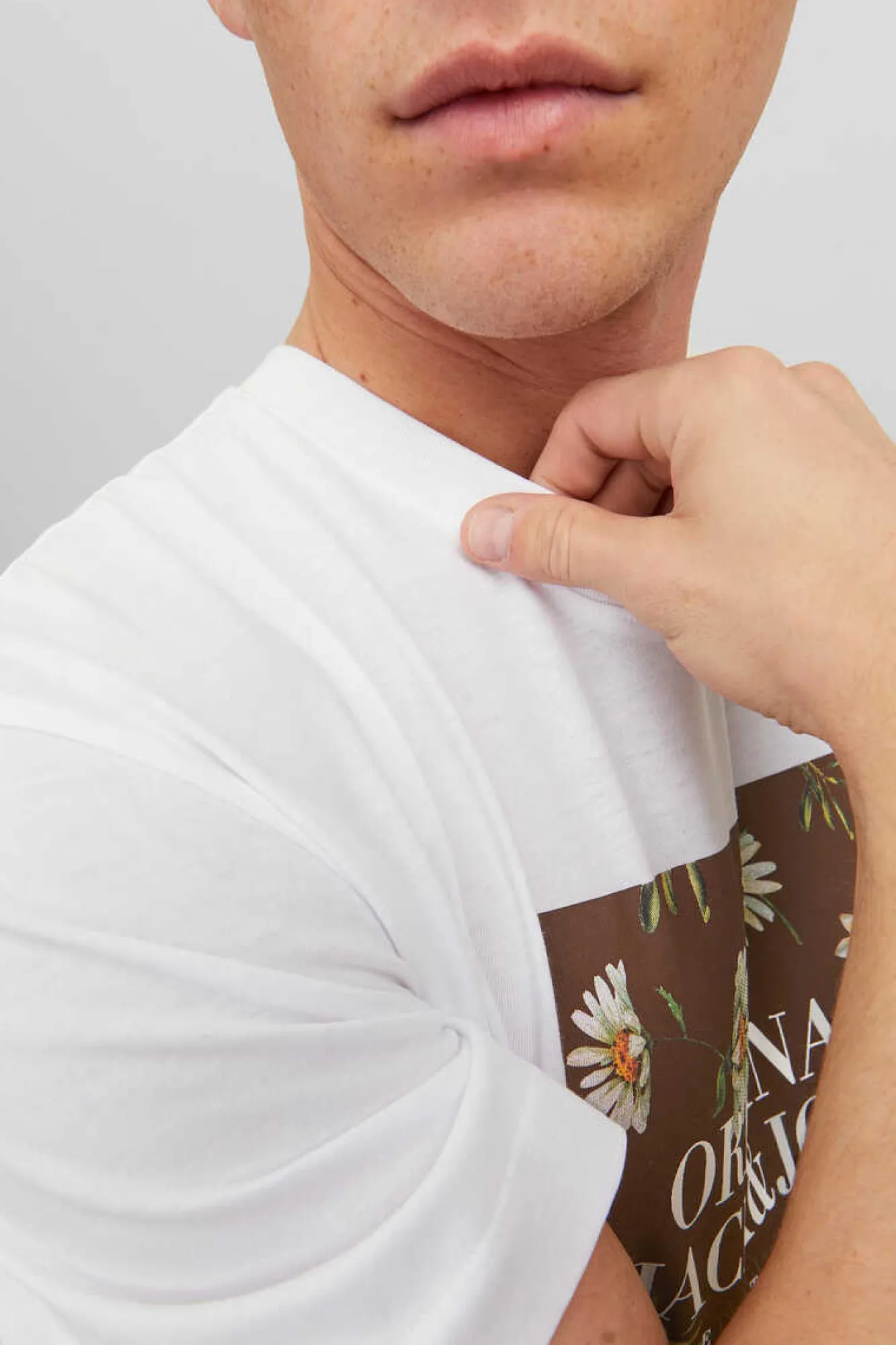 Jack & Jones T-Shirt De Manga Curta Branco Outlet