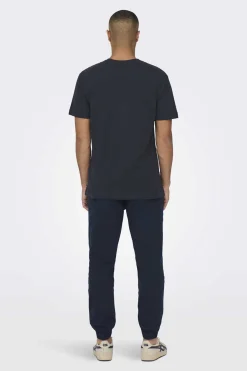 Only & Sons T-Shirt De Manga Curta Marinho Online