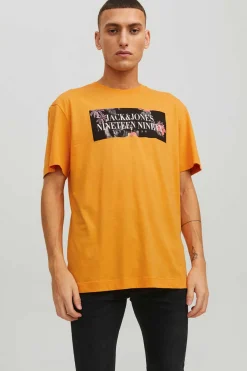 Jack & Jones T-Shirt De Manga Curta Camelo Clearance