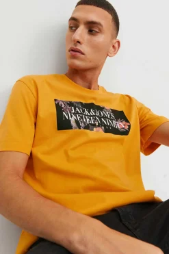 Jack & Jones T-Shirt De Manga Curta Camelo Clearance