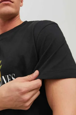 Jack & Jones T-Shirt De Manga Curta Preto Discount