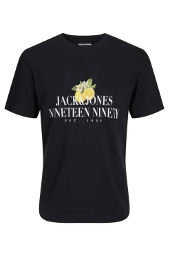 Jack & Jones T-Shirt De Manga Curta Preto Discount