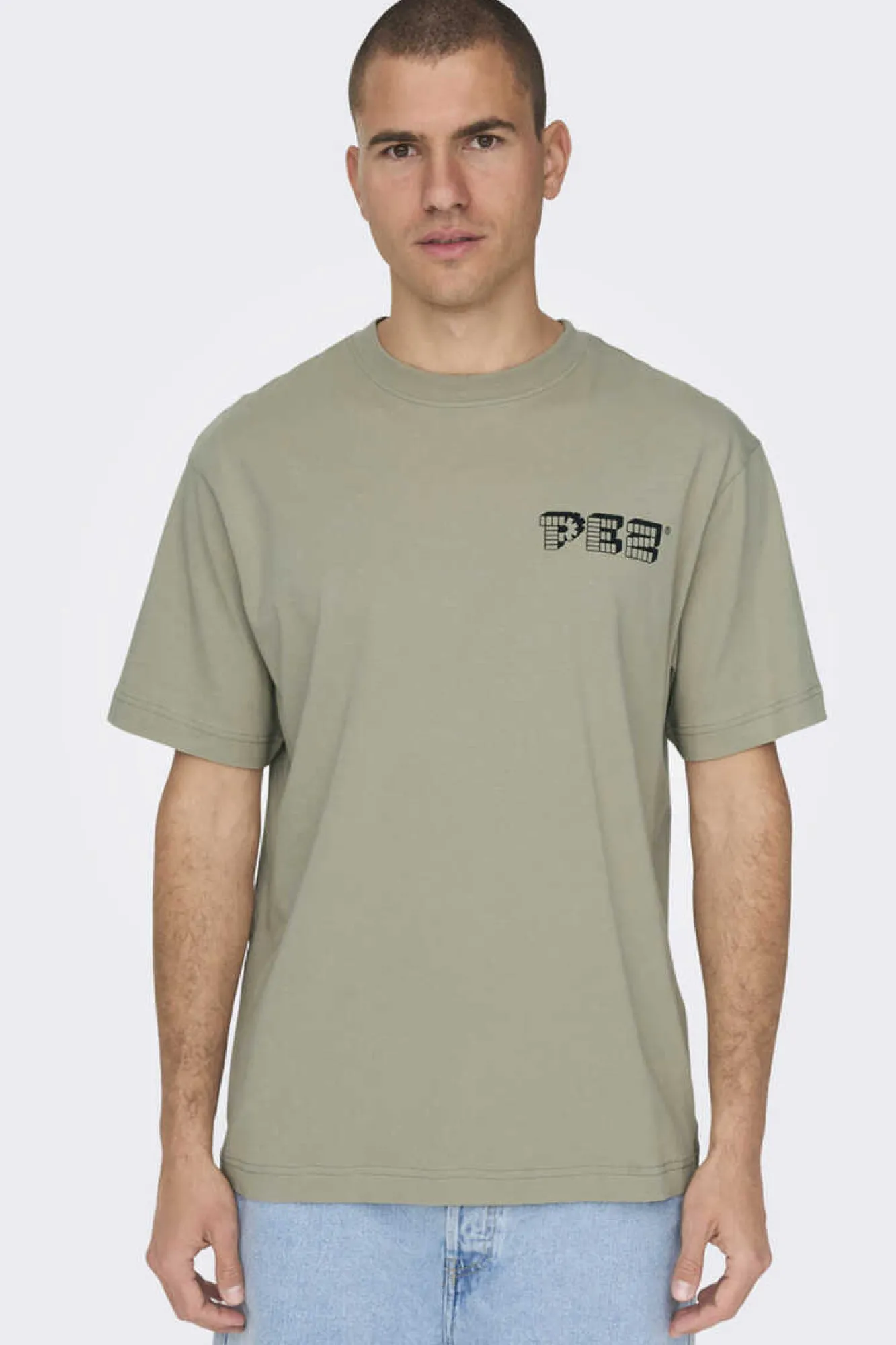 Only & Sons T-Shirt De Manga Curta Cinza