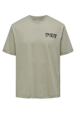 Only & Sons T-Shirt De Manga Curta Cinza