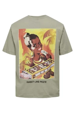 Only & Sons T-Shirt De Manga Curta Cinza