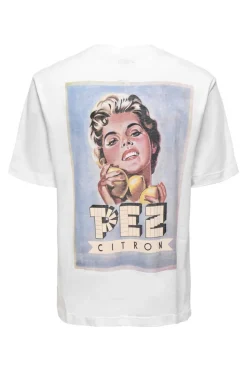 Only & Sons T-Shirt De Manga Curta Branco Hot