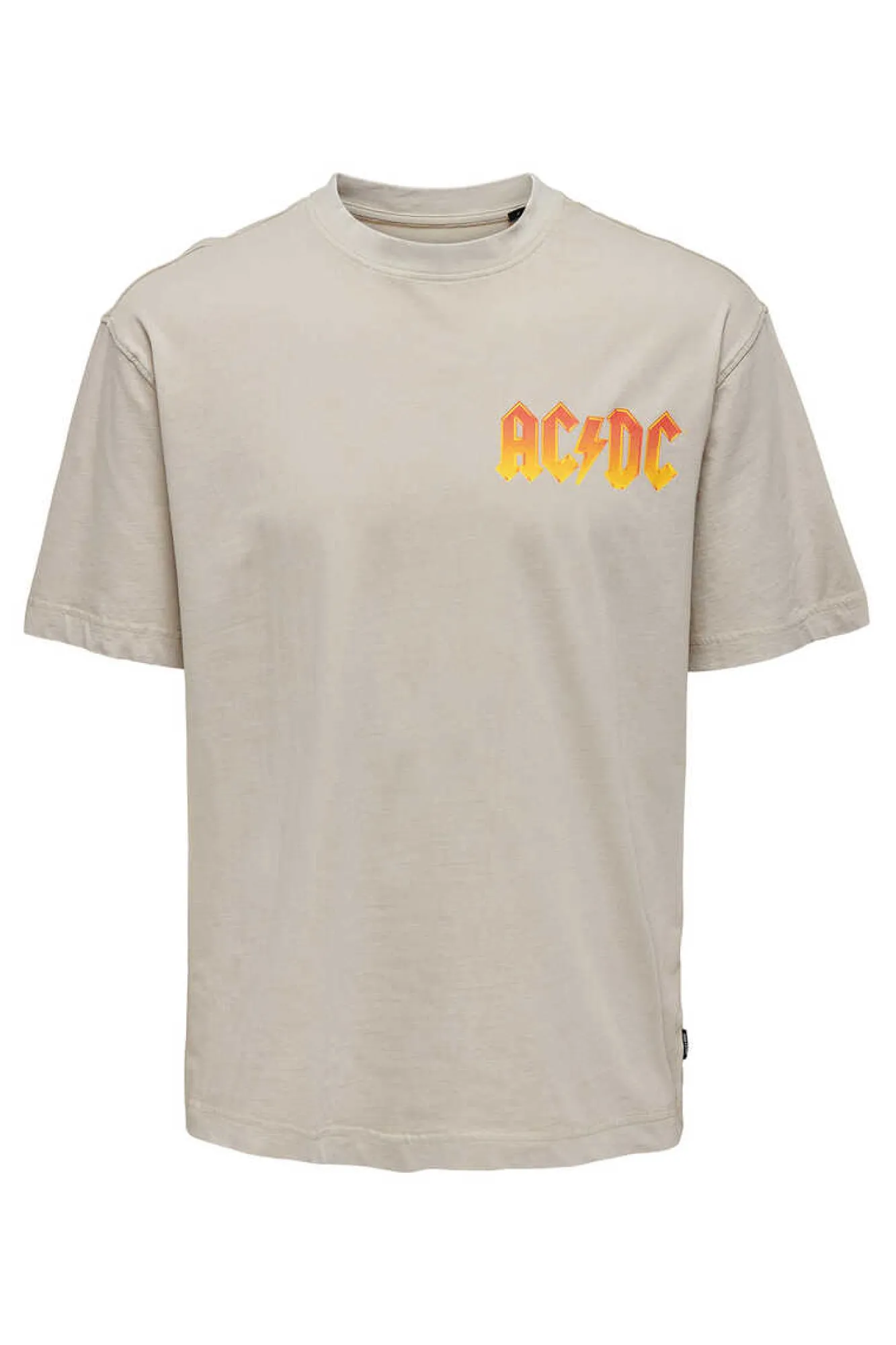 Only & Sons T-Shirt De Manga Curta "Ac/Dc" Cinza