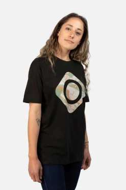 Izas T-Shirt De Manga Curta De Algodao Unissexo Ena Preto Outlet