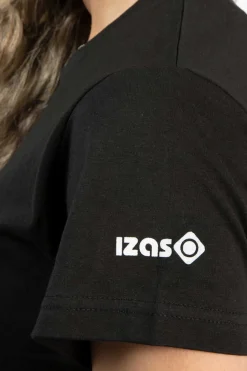Izas T-Shirt De Manga Curta De Algodao Unissexo Ena Preto Outlet
