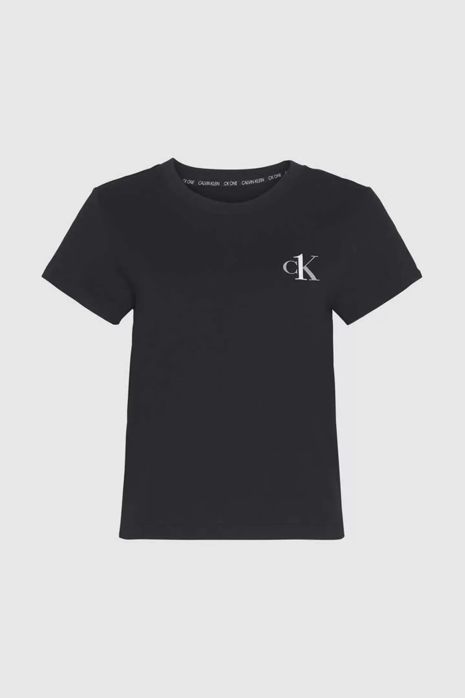 Calvin Klein Pijamas-T-Shirt De Manga Curta De Algodao Com Logotipo Da