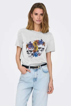 Only T-Shirts-T-Shirt De Manga Curta Desenho