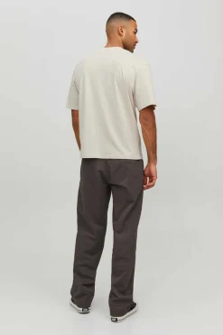 Jack & Jones T-Shirt De Manga Curta Estampada Cinza Outlet