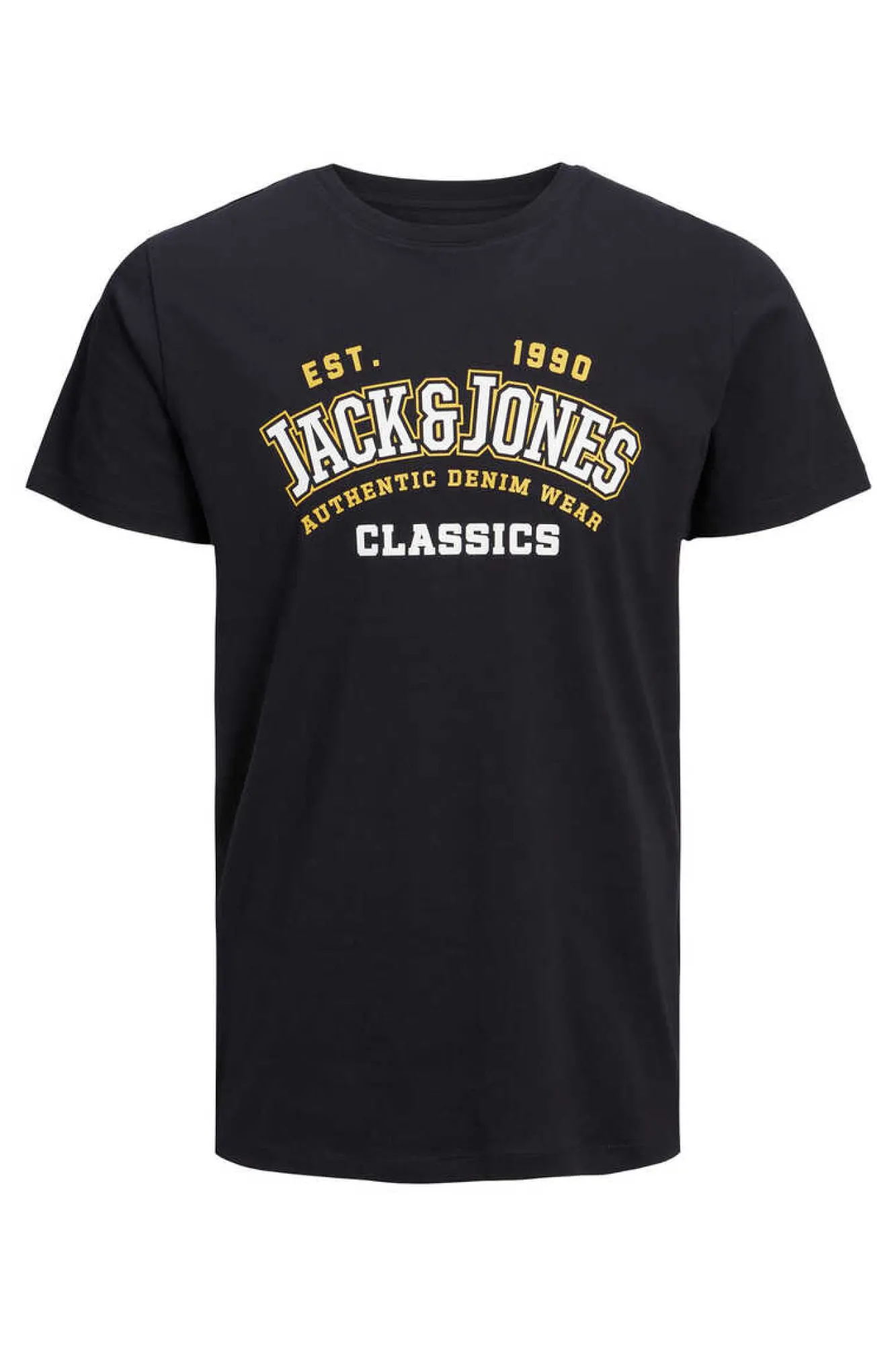 Jack & Jones T-Shirt De Manga Curta Estampado Logo Azul