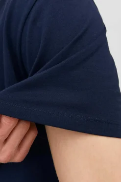 Jack & Jones T-Shirt De Manga Curta Print Foto Marinho Clearance