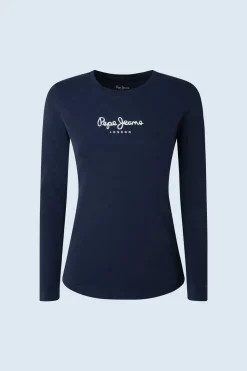 Pepe Jeans T-Shirts-T-Shirt De Mulher De Manga Comprida