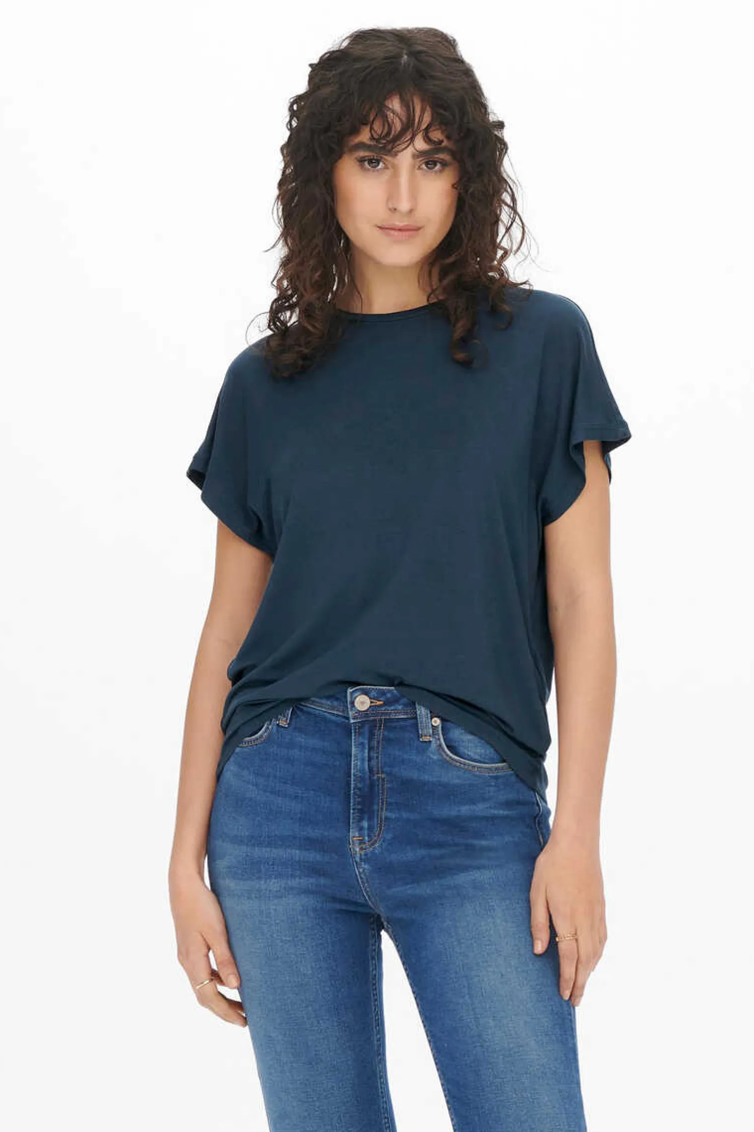 JDY T-Shirts-T-Shirt Decote Redondo