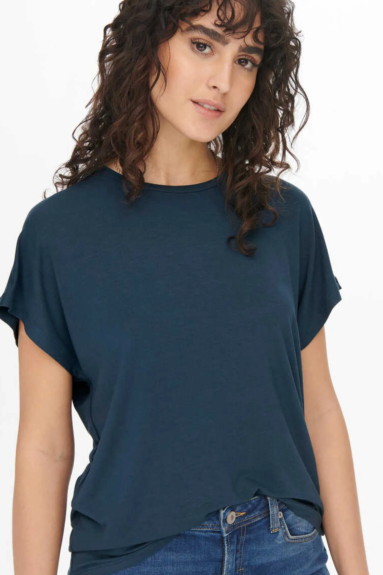 JDY T-Shirts-T-Shirt Decote Redondo