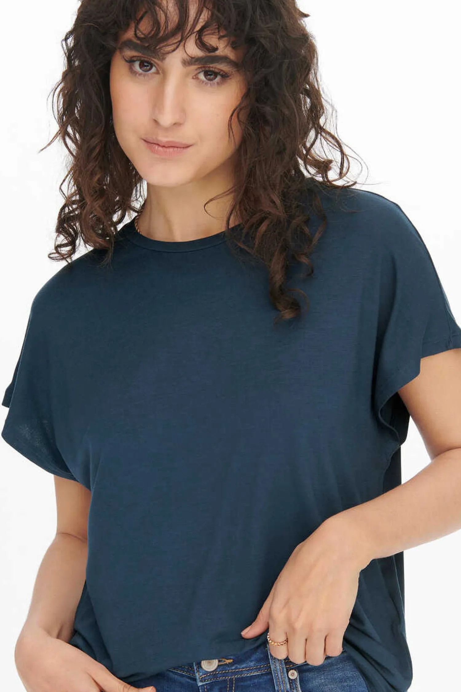 JDY T-Shirts-T-Shirt Decote Redondo