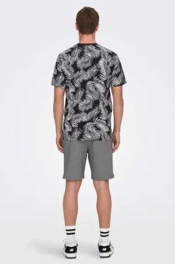 Only & Sons T-Shirt Estampada Marinho Outlet