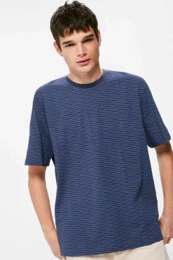 Springfield T-Shirt Estampada All Over Azul Outlet