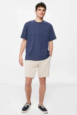 Springfield T-Shirt Estampada All Over Azul Outlet