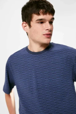 Springfield T-Shirt Estampada All Over Azul Outlet