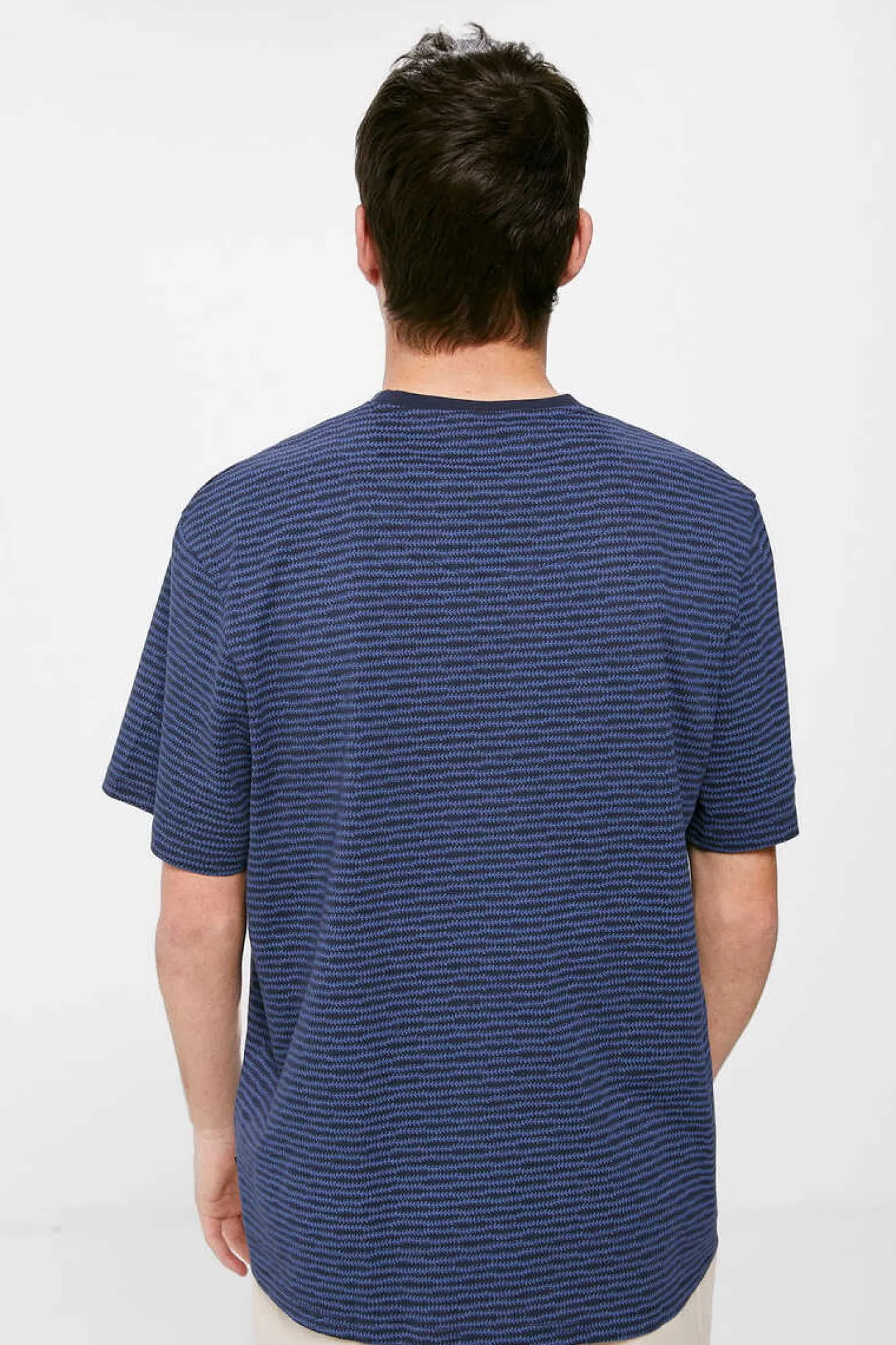 Springfield T-Shirt Estampada All Over Azul Outlet