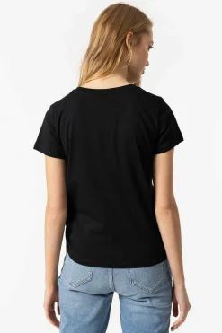Tiffosi T-Shirts-T-Shirt Estampado Frontal Com Apliques