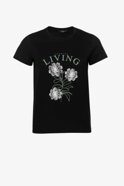 Tiffosi T-Shirts-T-Shirt Estampado Frontal Com Apliques