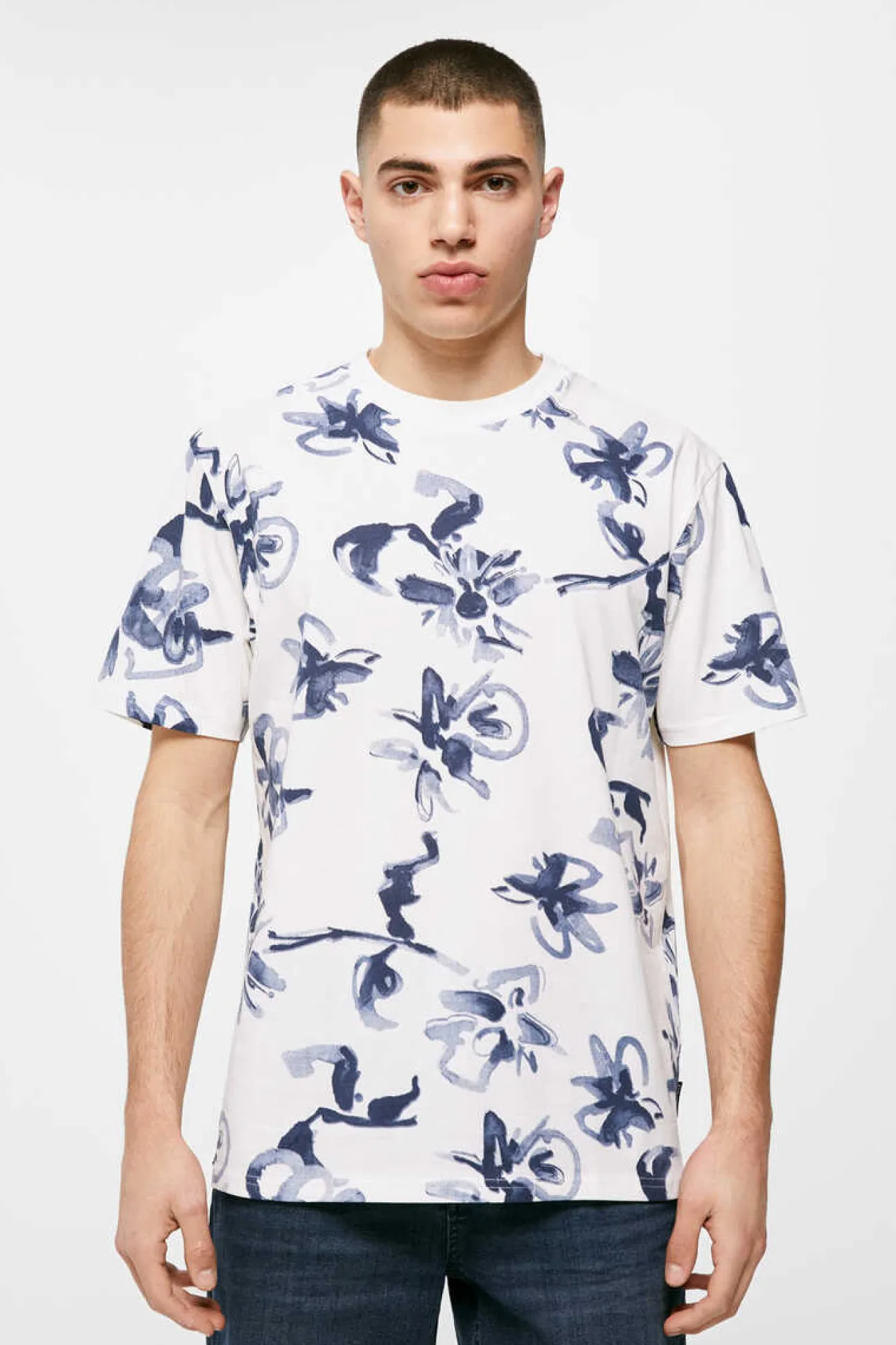 T-Shirt Flor Aquarela