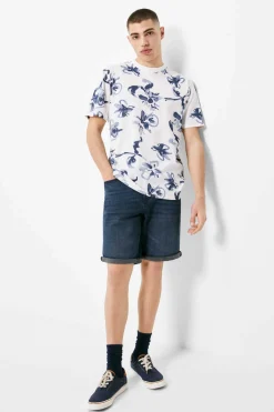 Springfield T-Shirt Flor Aquarela Cru Hot