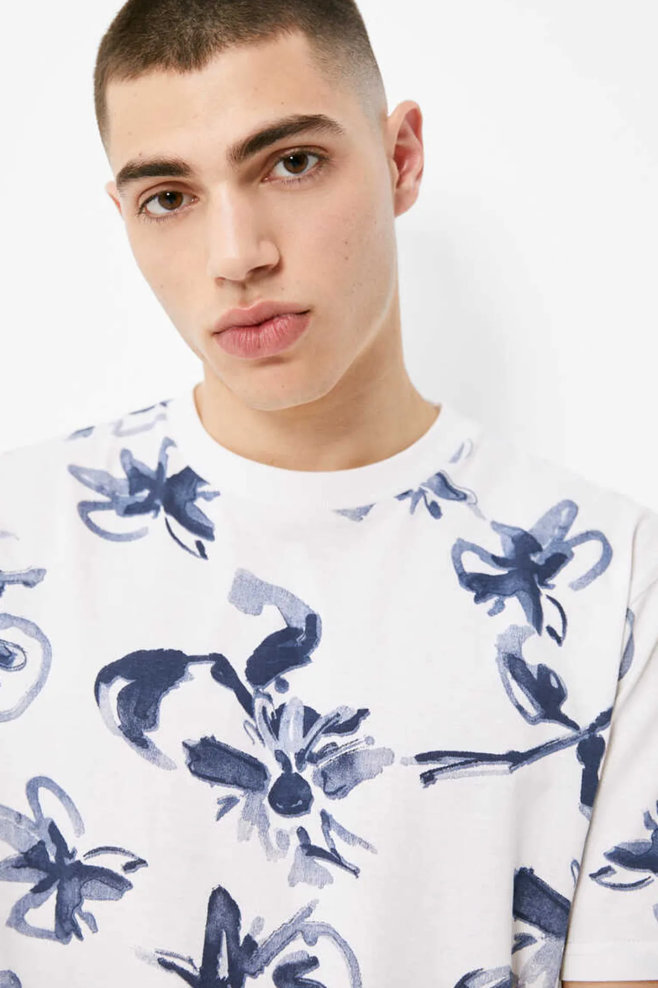 T-Shirt Flor Aquarela