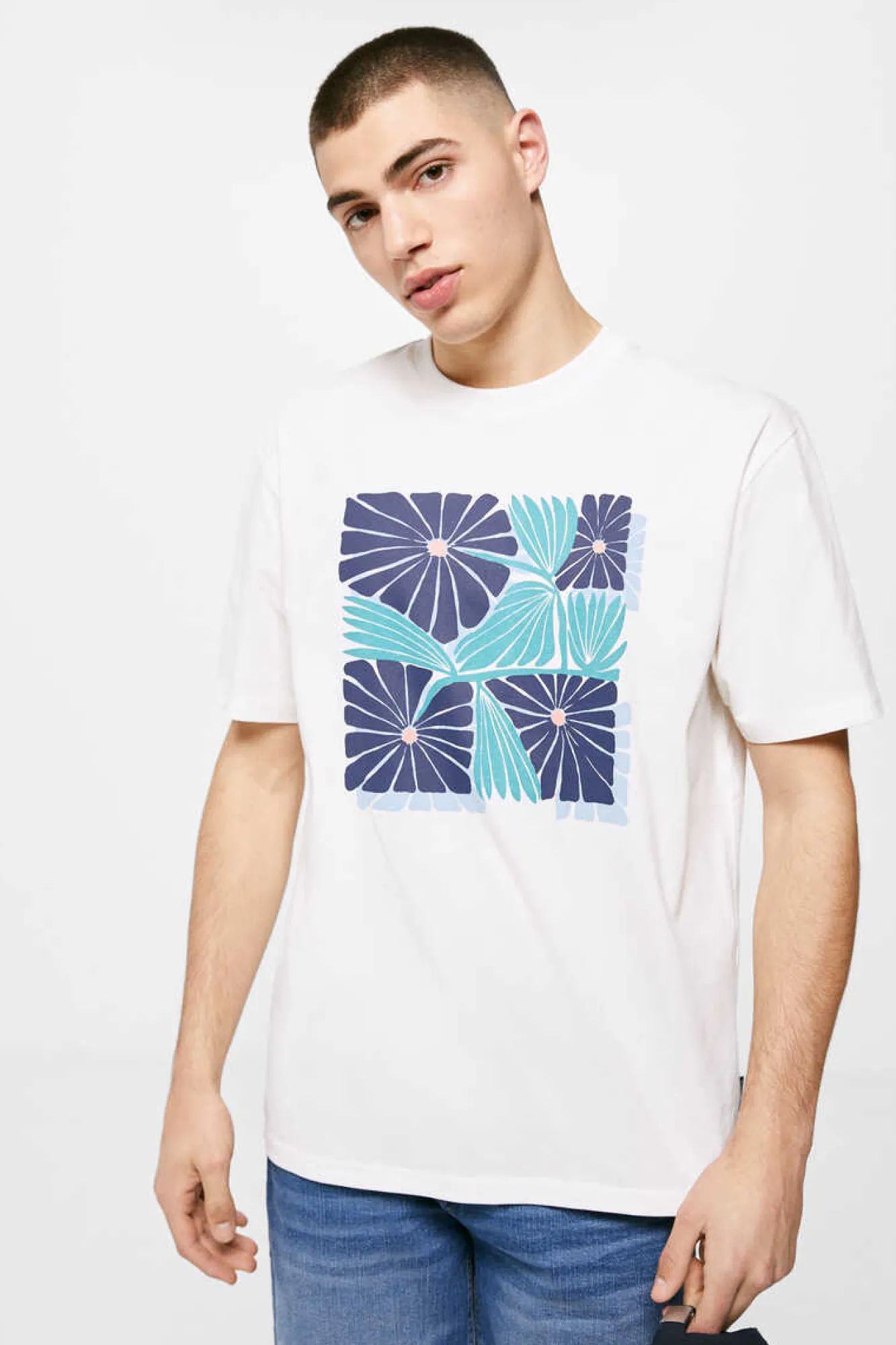 Springfield T-Shirt Flores Cru Outlet