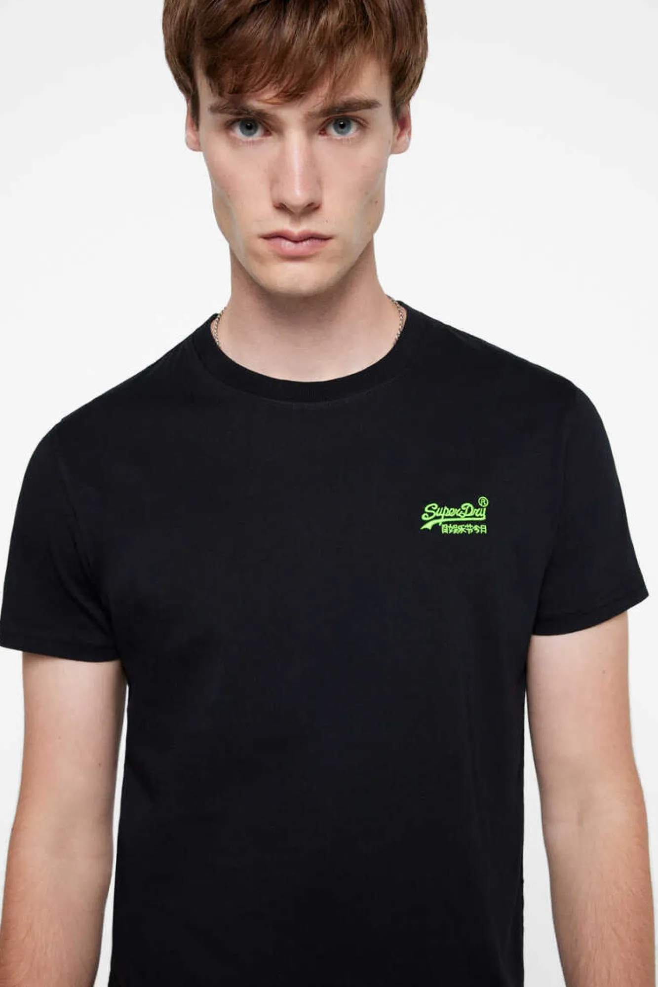 Superdry T-Shirt Fluor Lite Da Colecao Orange Label Preto Discount