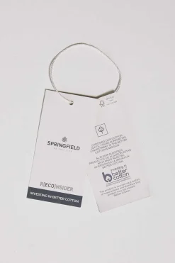 Springfield T-Shirts-T-Shirt Franzidos Ombros Cordao